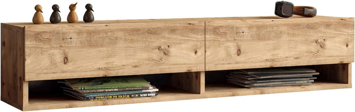 [en.casa] TV Board Laitila TV Schrank mit 2 Ablagen 2 Schranktüren Lowboard Fernsehtisch 140 x 31,5