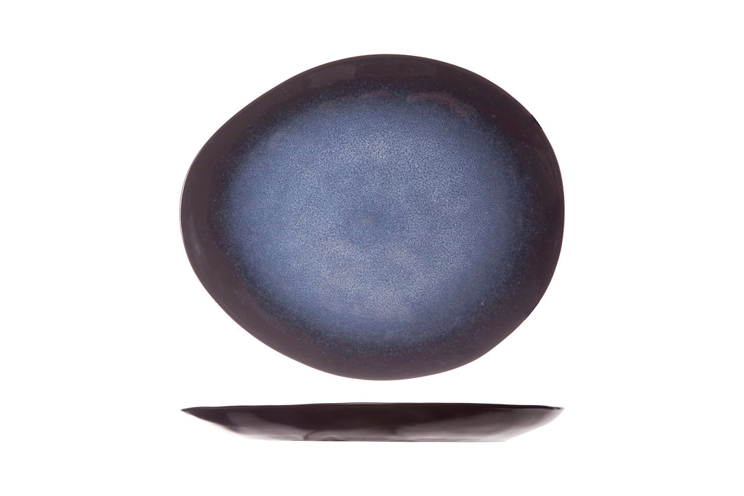 Cosy & Trendy Ovale Teller Saphirblau, 20,5 x 17,5 cm, 6 Stück