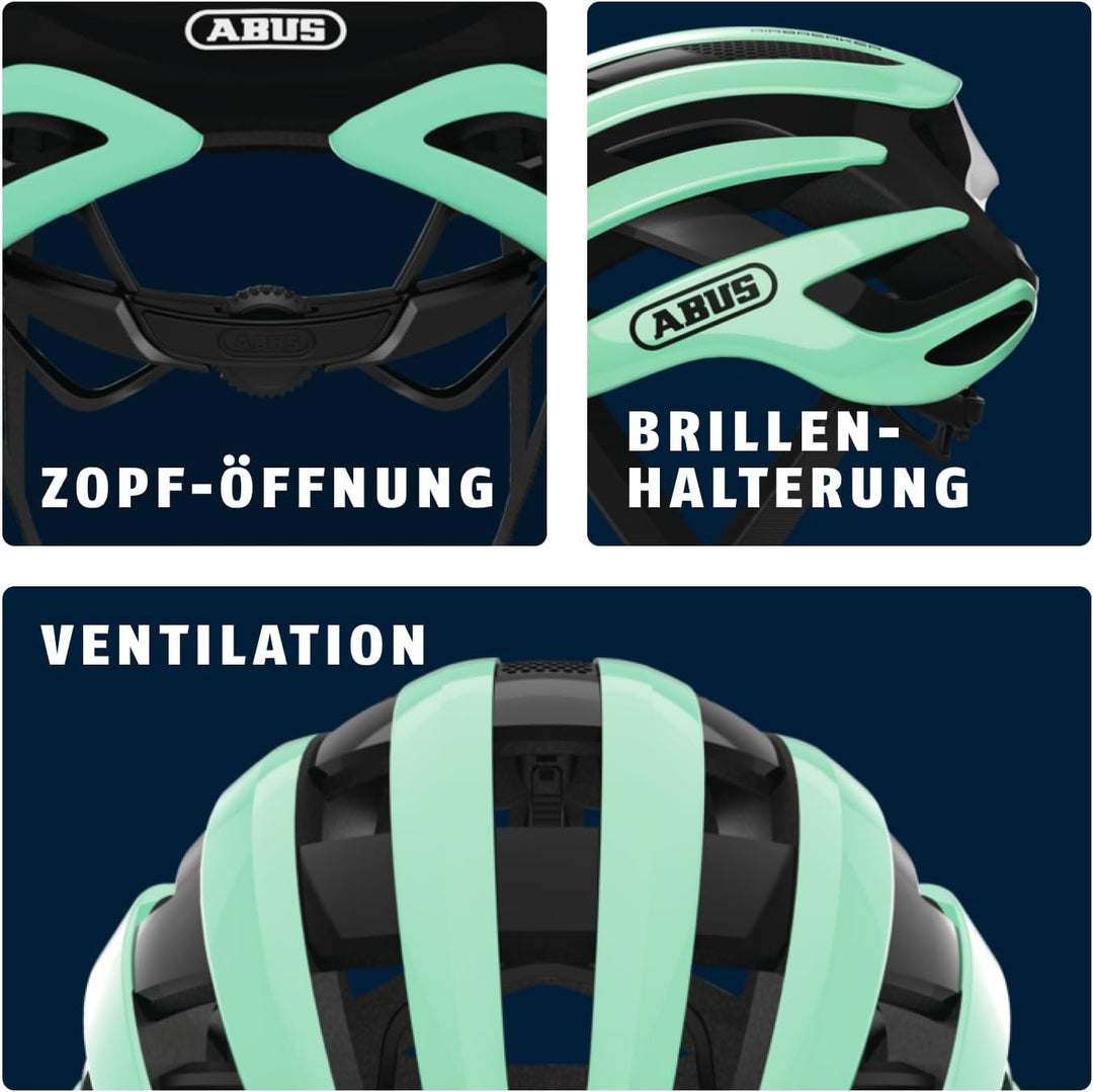 ABUS Rennradhelm AirBreaker - High-End Fahrradhelm für den professionellen Radsport - für Jugendlich