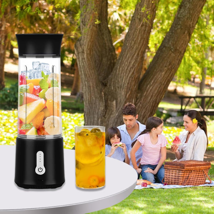 Vegena Smoothie Maker, Tragbarer Mixer 500mL, Blender, Schwarz Portable Blender, Wiederaufladbarer 4