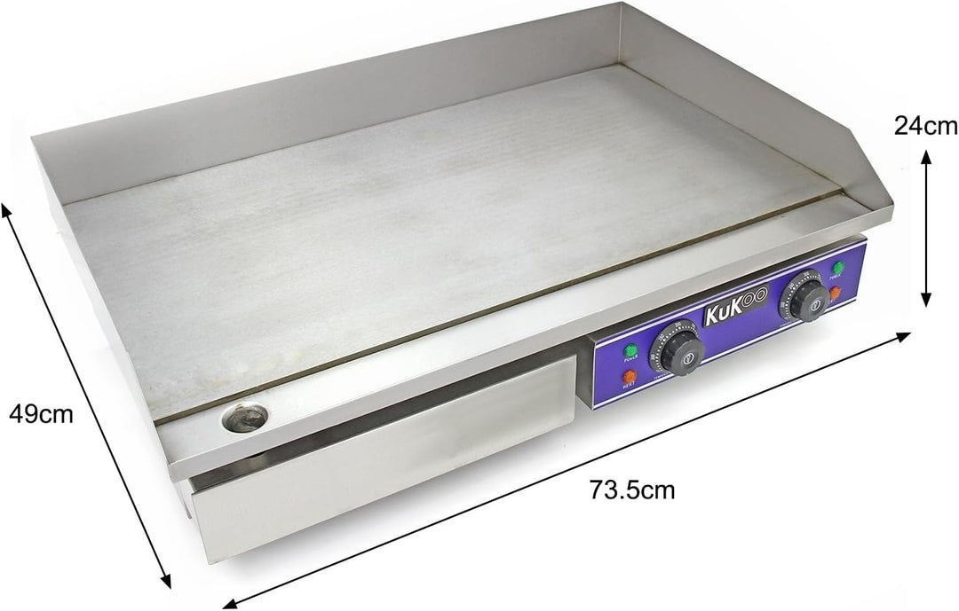Kukoo 70 cm Elektrische Grillpfanne/Theken-Grill/Gewerbliche Grillpfanne/Grill/Fritteuse