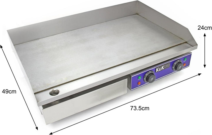 Kukoo 70 cm Elektrische Grillpfanne/Theken-Grill/Gewerbliche Grillpfanne/Grill/Fritteuse