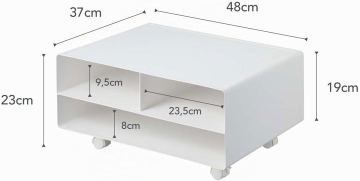 YAMAZAKI Tower Druckerstation, Legierter Stahl, Weiss, One Size