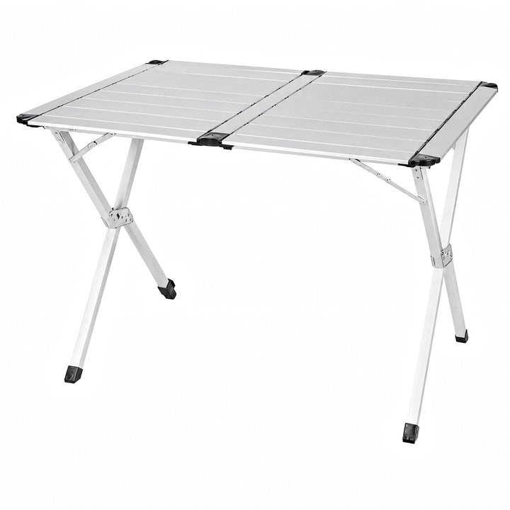 High Peak Campingtisch klappbar, 110x72cm Aluminium Picknicktisch Outdoor | Grosse Tischfläche, X-Fo