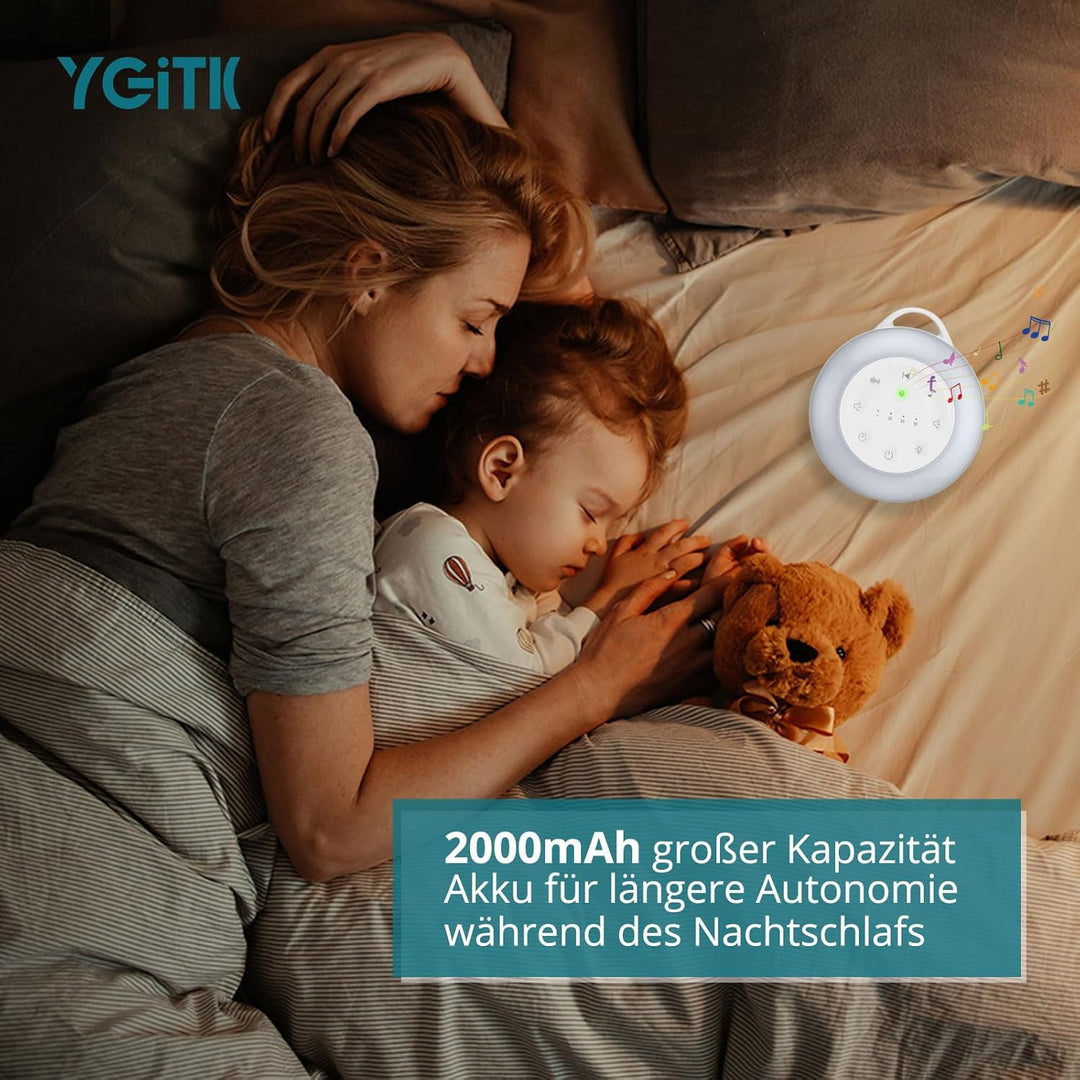 White Noise Machine Einschlafhilfe mit 24 Beruhigende Geräusche Tragbare Weisses Rauschen Maschine 2