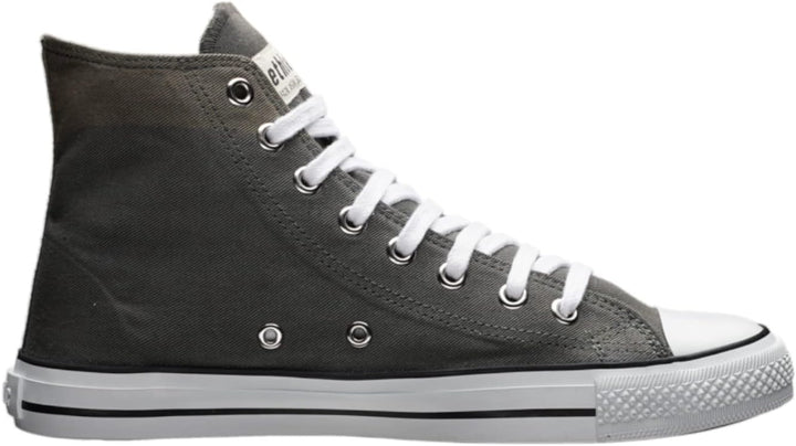 Ethletic - Unisex - Canvas Sneaker - White Cap Hi Cut 37 EU Donkey Grey Just White, 37 EU Donkey Gre