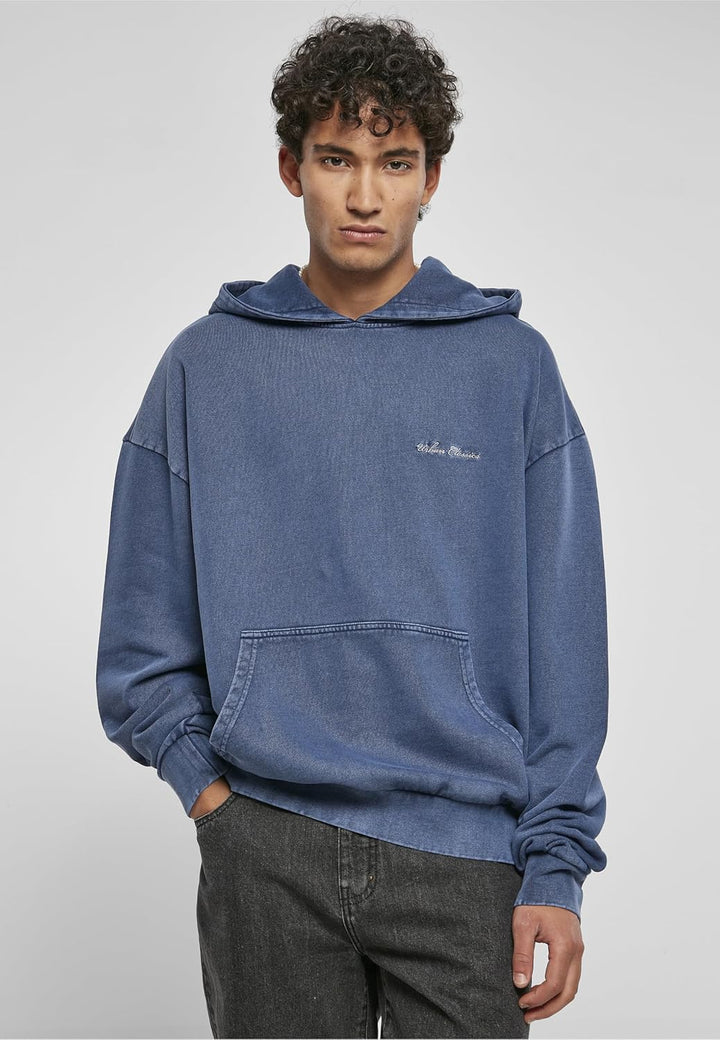 Urban Classics Herren Kapuzenpullover Small Embroidery Hoody, Oversized Passform, überschnittenen Sc
