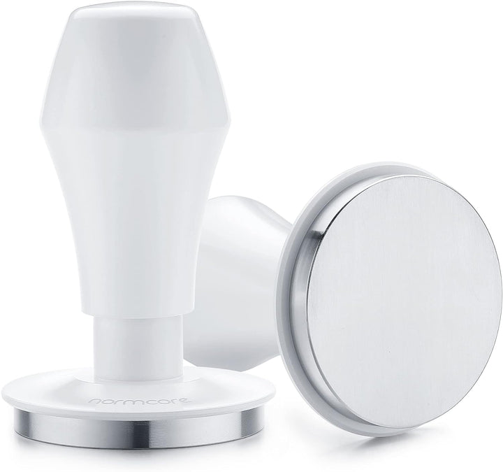 Normcore Kaffee Tamper 58.5mm - Weiss Druckregulierender - Barista Stempel mit 15lb / 25lb /30lbs An