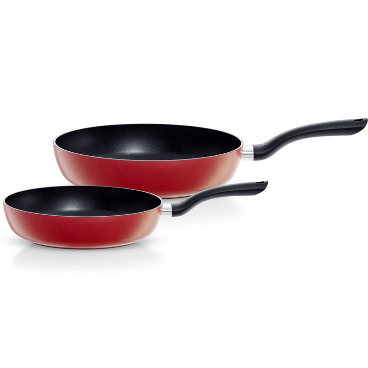 Fissler Cenit Red / Pfannenset 2-teilig (Ø 24 cm+ Ø 28 cm) beschichtete Aluminium-Pfannen, antihafte