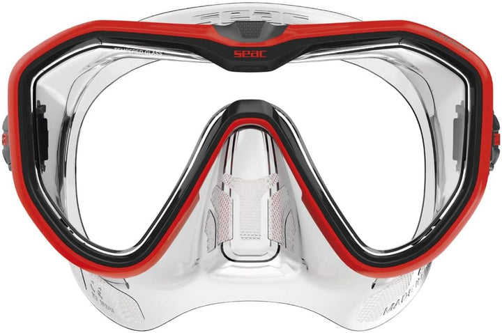 Seac Unisex-Adult Appeal Italien hergestellte Einglas-Tauchmaske mit Einer 3D-Schnalle direkt am Mas