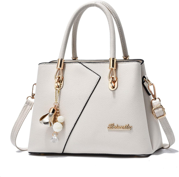 FANDARE Damen-Henkeltaschen Mehrfachtasche Handtasche PU-Leder Umhängetaschen Schultertaschen Wasser