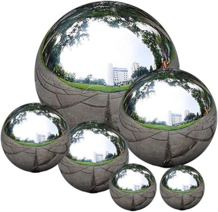 Gartenstatuen, rostfreier Stahlblicken 5.1+7.6+10+15cm Runde Kugel, 5.1+7.6+10+15cm Runde Kugel