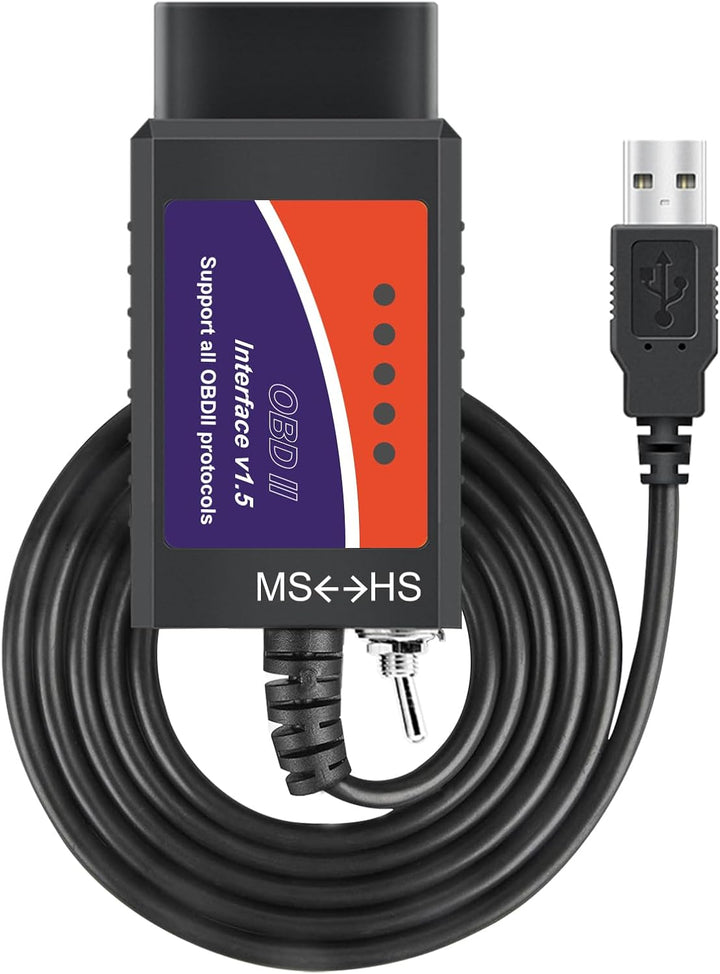 FORScan ELMconfig Professionelles OBDII Diagnosegerät Auto OBD2 Adapter für Windows, Auto diagnose C