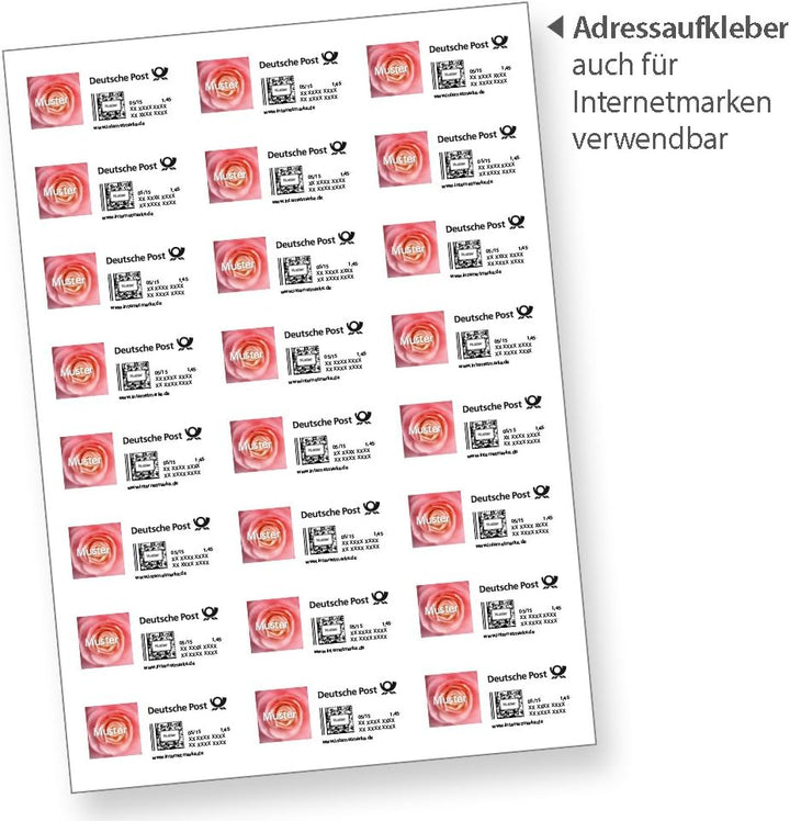 FIX Adressaufkleber Adresse 70 x 36 mm, 9.600 Stück auf 400 Blatt je 24 Etiketten, Blanko Aufkleber