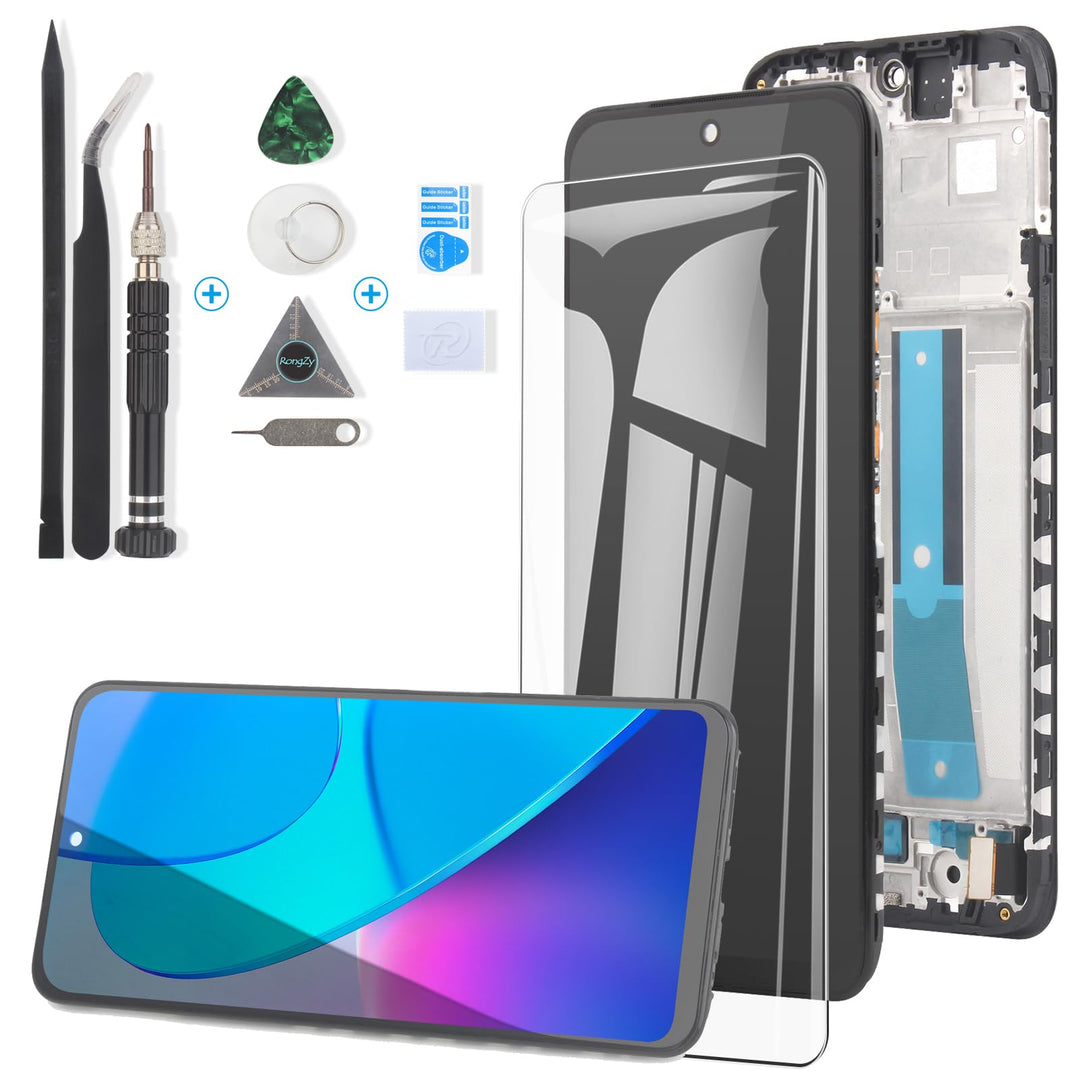 RongZy Kompatibel mit Xiaomi Redmi Note 11/2201117TG/2201117TI/2201117TY/2201117TL Ersatz Bildschirm