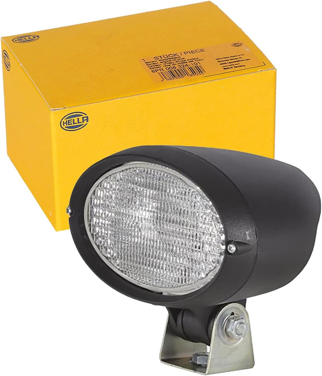 HELLA - Halogen-Arbeitsscheinwerfer - Oval 100 - 12V - Anbau/geschraubt - stehend/schwenkbarer Monta