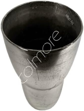 Vase Bodenvase Silber Metall Modern Tisch Deko 39 cm Diga Colmore