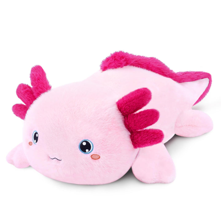 SQEQE Gewichtetes Axolotl Kuscheltier, Weiches Axolotl Plüschtier Kuscheltierkissen mit Gewicht, Nie