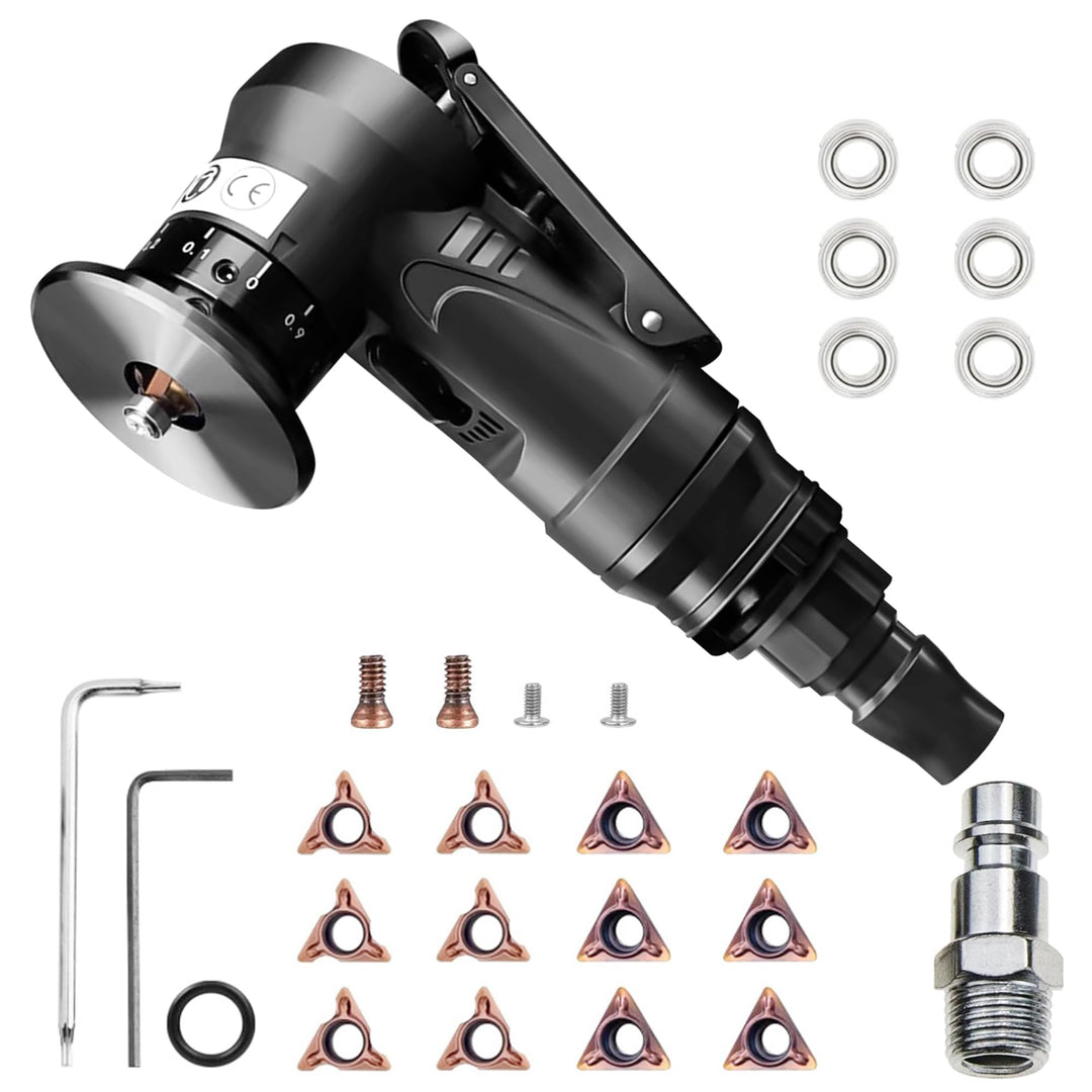 2-in-1 Pneumatische Anfasmaschine | Mini Luftfasenwerkzeug | Pneumatisches Anfaswerkzeug Bogenecke |