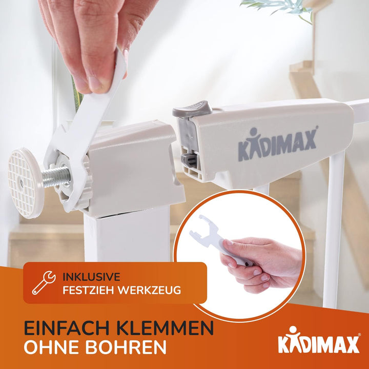KIDIMAX Treppenschutzgitter (Modell 2022) Erweiterung (Verlängerung) 20 cm, steckbarer Gitter Aufsat