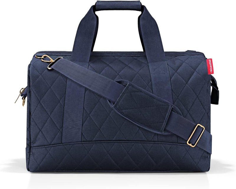 reisenthel Allrounder L Rhombus Midnight Gold – Vielfältige Doktortasche zum Reisen, für die Arbeit