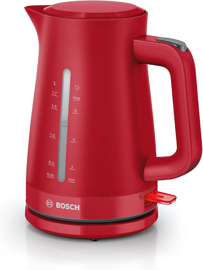 Bosch kabelloser Wasserkocher MyMoment TWK3M124, Abschaltautomatik, Überhitzungsschutz, Tassenanzeig