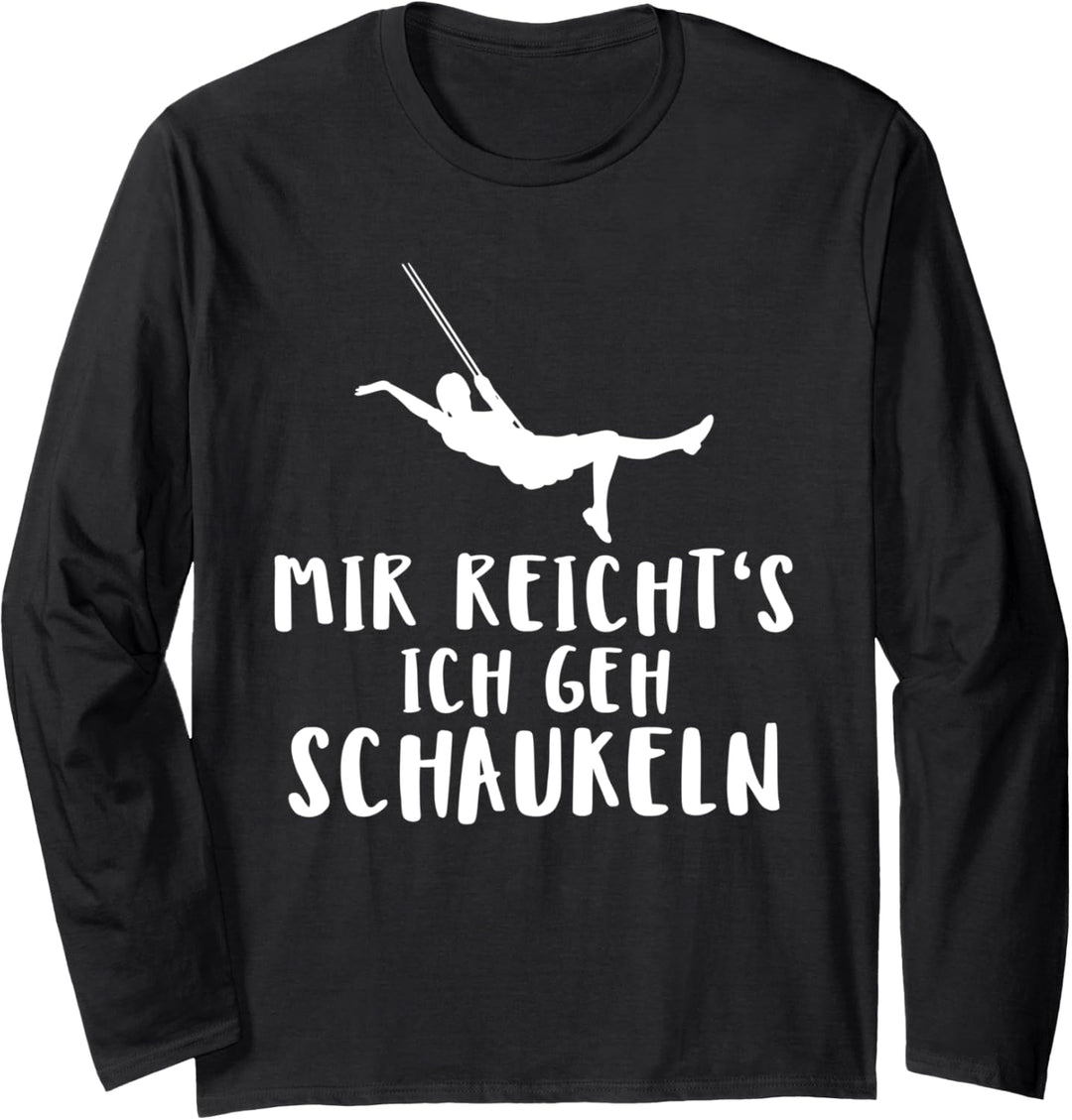 Mädchen Ironischer Sarkastischer Schaukeln Freigeist Langarmshirt