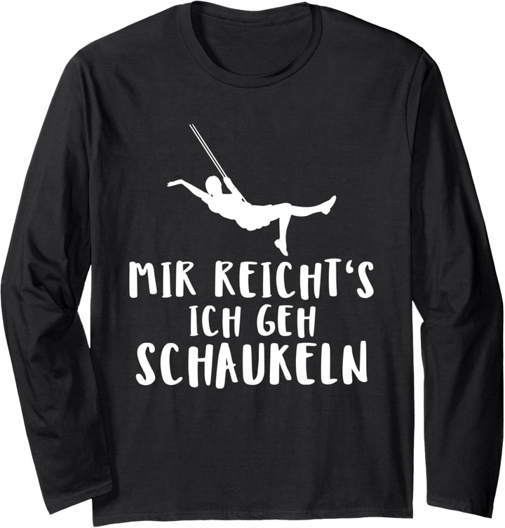 Mädchen Ironischer Sarkastischer Schaukeln Freigeist Langarmshirt