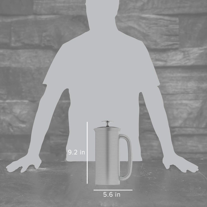 ESPRO 1118C2 Coffee Press P7-18 oz, Double Wall Vacuum Insulated, Brushed Stainless Steel, 530 ml 53