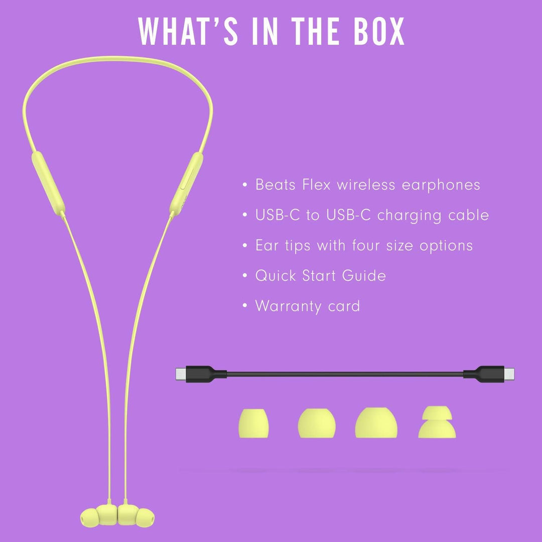 Beats Flex In-Ear Kopfhörer – Apple W1 Chip, magnetische In-Ear Kopfhörer, Bluetooth Klasse 1, 12 St