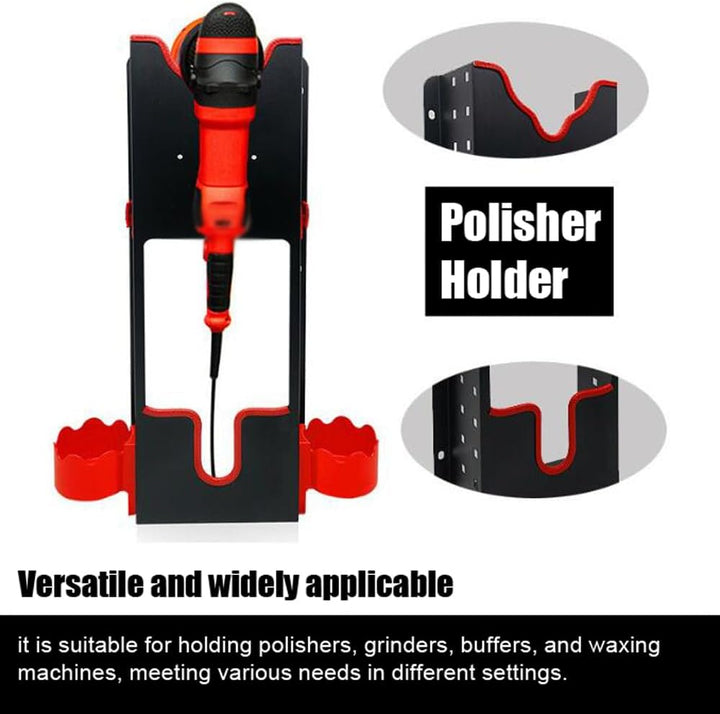 Shkalacar Poliermaschinen Halter, Auto Poliergerät Halter mit Weiche Kanten, Hohlbodendesign, Wandmo