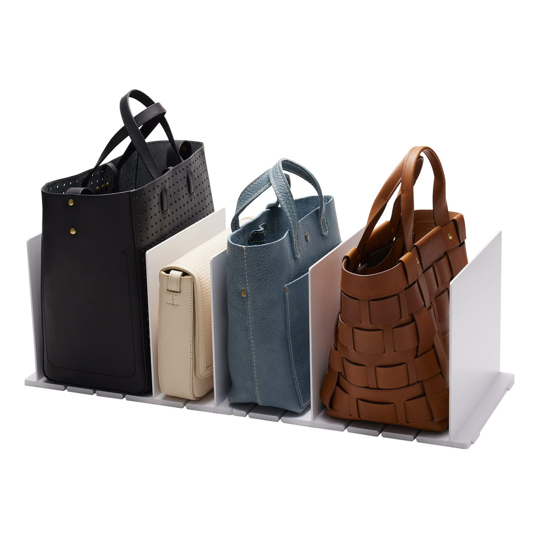 YAMAZAKI 4956 SMART Taschen-Organizer (2er-Set), weiss, ABS-Harz, minimalistisch, 31.8 x 24 x 21 cm,