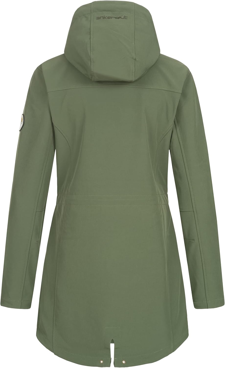 Ankerglut Damen Softshellmantel Kurzmantel mit Kapuze Gefüttert Übergangsjacke #Ankerglutbrise Softs