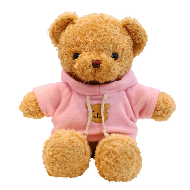 Teddybär Weiches Fell Teddybär mit Kapuze Tatzendruck Plüschtier Kuscheltier Stofftier Geschenk (Pin