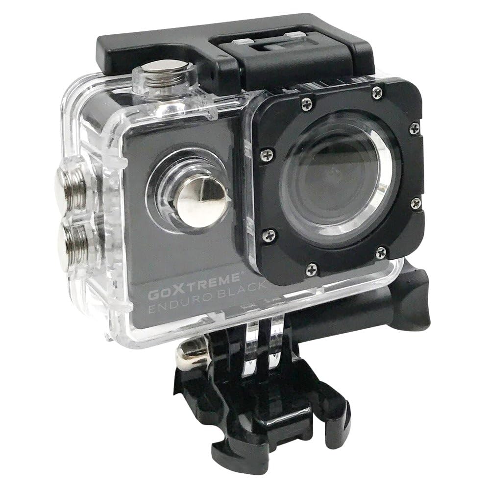GoXtreme Enduro Black Action Kamera (4K, Real 2, 7K@30fps, FullHD bis 60fps, inkl. Fernbedienung, 2"