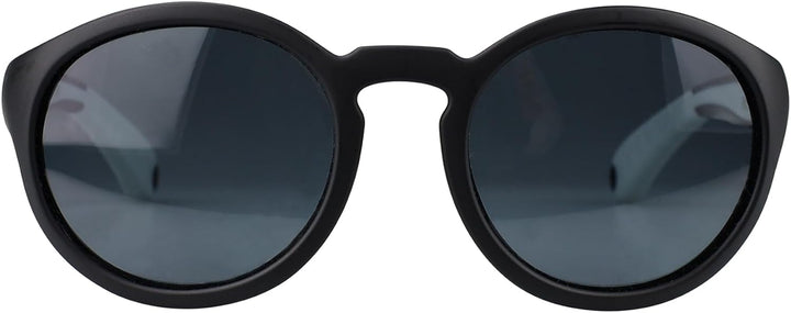 Pan2Kids Kinder-Sonnenbrille, 2-5 Jahre, Panto-Design, UV-Schutz, polarisiert, Black And White