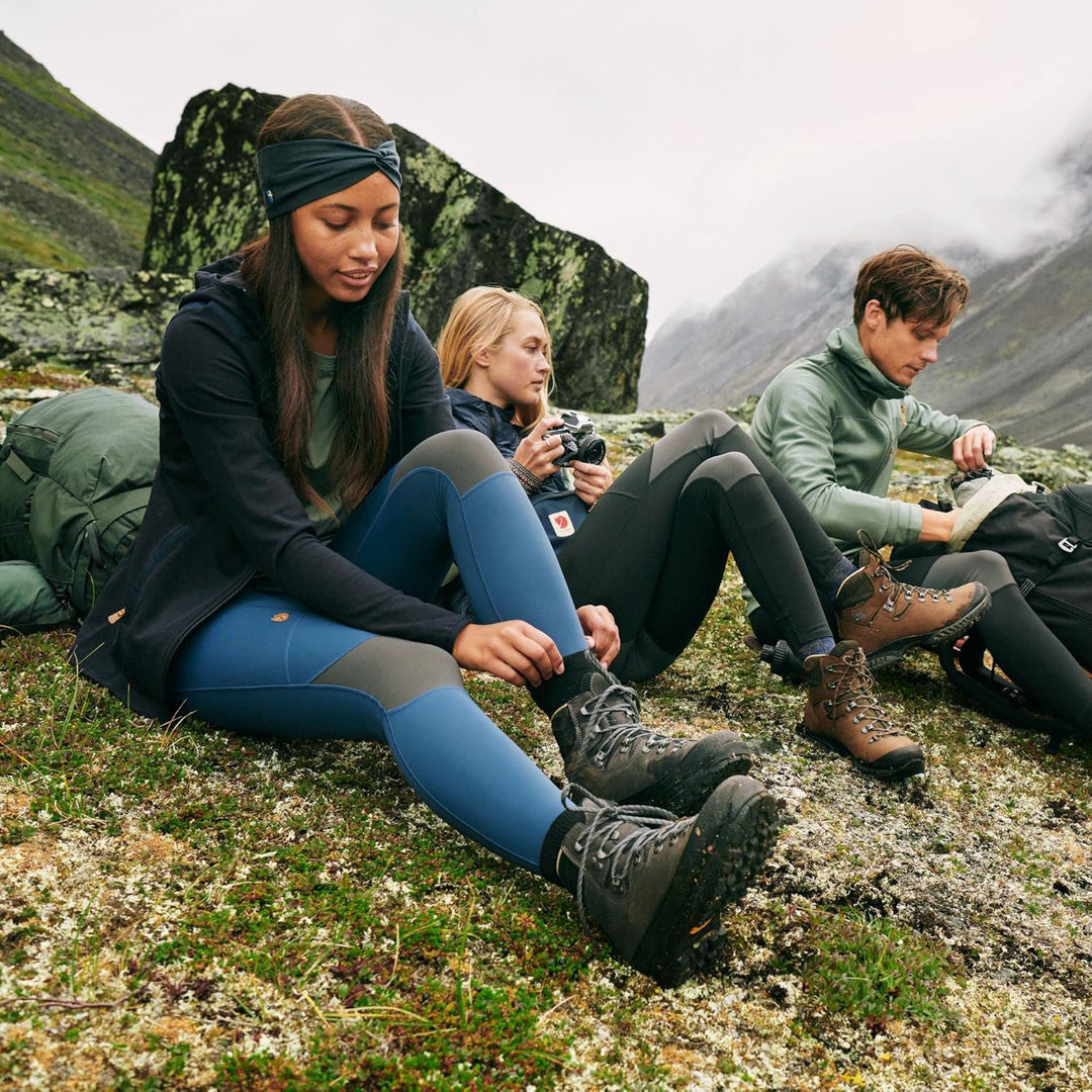 Fjallraven Damen Leggings Abisko Trekking Tights Pro, XXS Indigo Blue-iron Grey