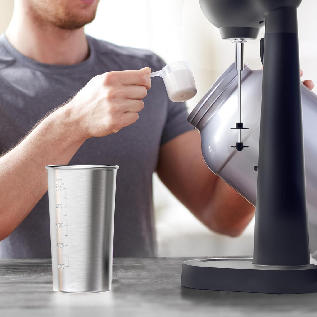 Arendo - Drink Mixer - Eiweiss Shaker - Getränkemixer - elektrischer Standmixer - 500 ml Becher - 22