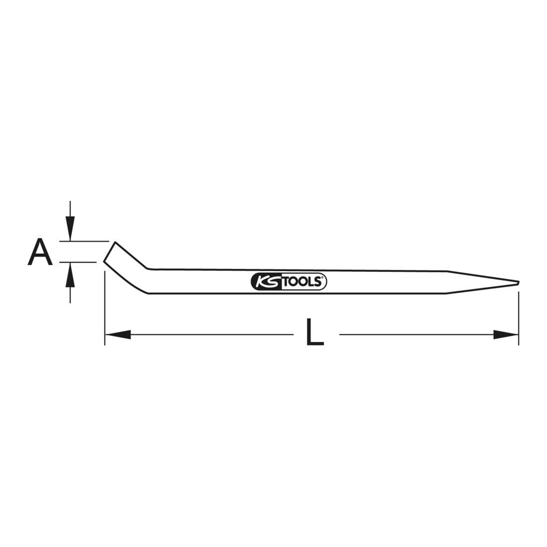 KS Tools 963.9775 BRONZEplus Montiereisen 200 mm