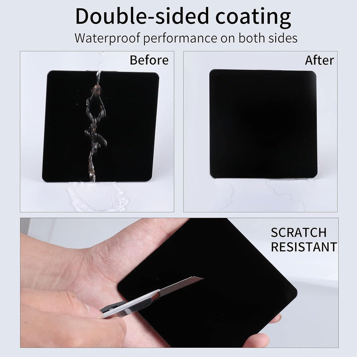 FOTGA 100x100mm Rechteckfilter ND4 Graufilter Square Neutral Dichte MC ND Filter, 2-Stop ND0.6 Quadr