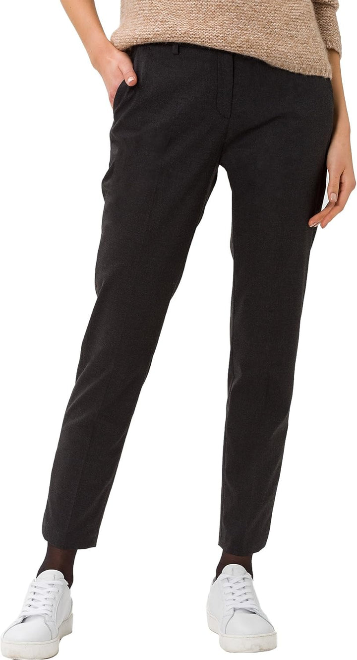 BRAX Damen Style Maron Light Winter Jersey Hose, Anthra, 36W / 32L