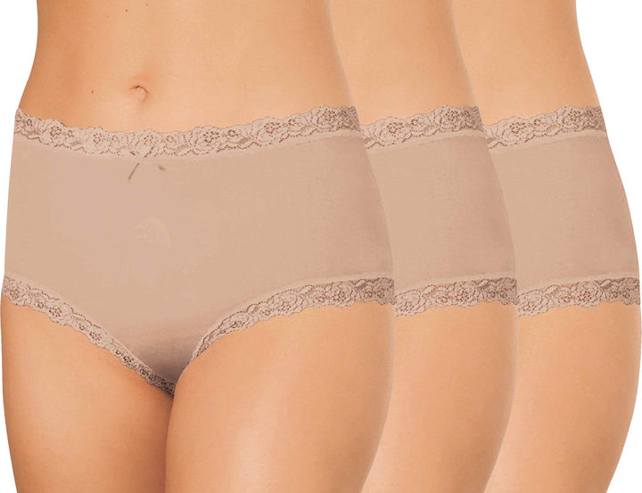 Nina von C. Damen-Taillenslip 3er-Pack 40 Haut, 40 Haut