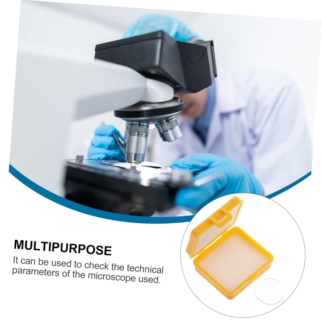 iplusmile Präzisions Mikrometer Mit Kreuzskala Glaslineal Für Umweltforschung Und Textilfaserprüfung