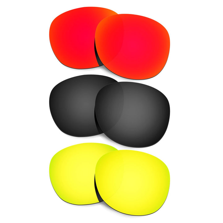 HKUCO Plus Replacement Lenses For Oakley Latch - 3 pair Combo Pack
