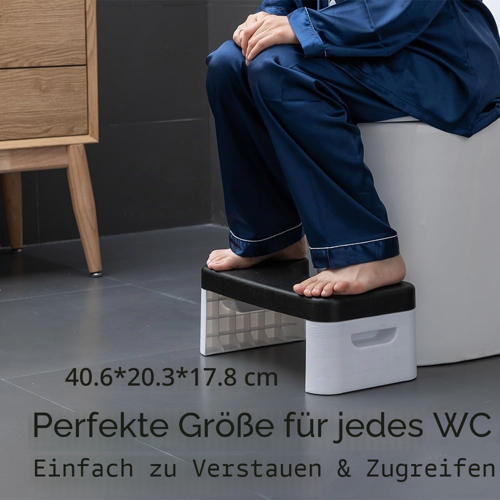 7 -Zoll -Toilettenhocker für Erwachsene und Kinder, abnehmbar und stapelbar, Badezimmer -Töpfchenstu