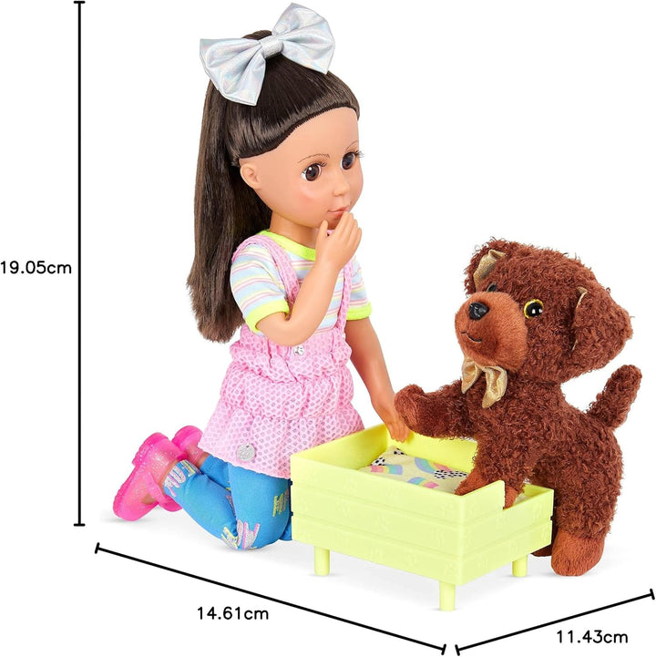Glitter Girls - Grizzly - 36 cm Puppen-Zubehör - Puppe Haustiere - Hund Plüsch - Ausgestopfte Tiere