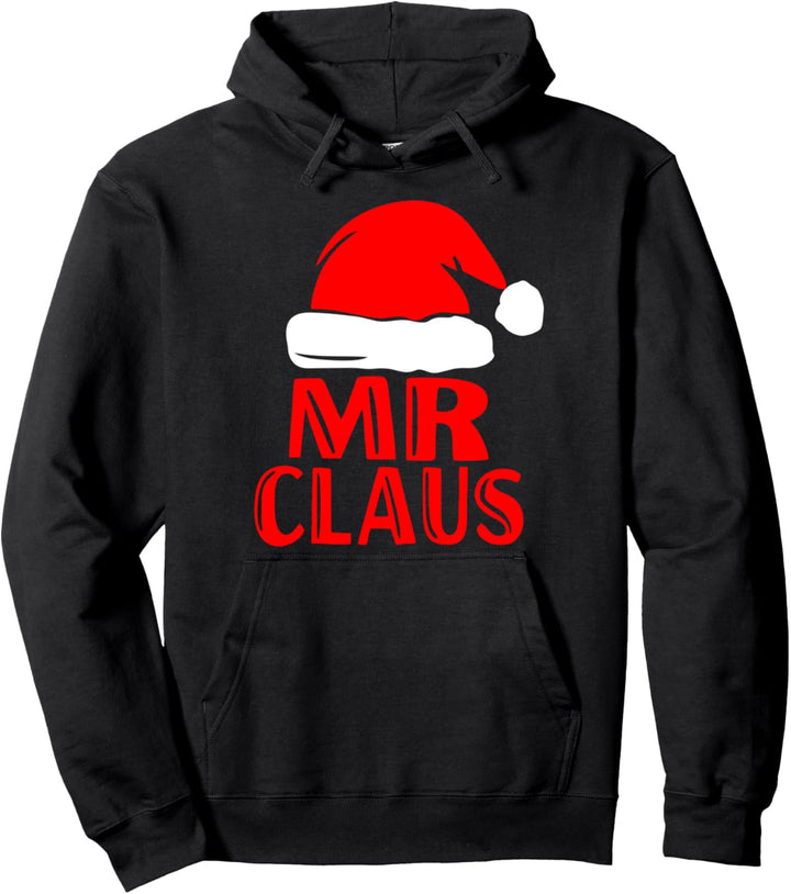 Mr und Mrs Claus Paar Weihnachtspullover Paare Weihnachten Pullover Hoodie