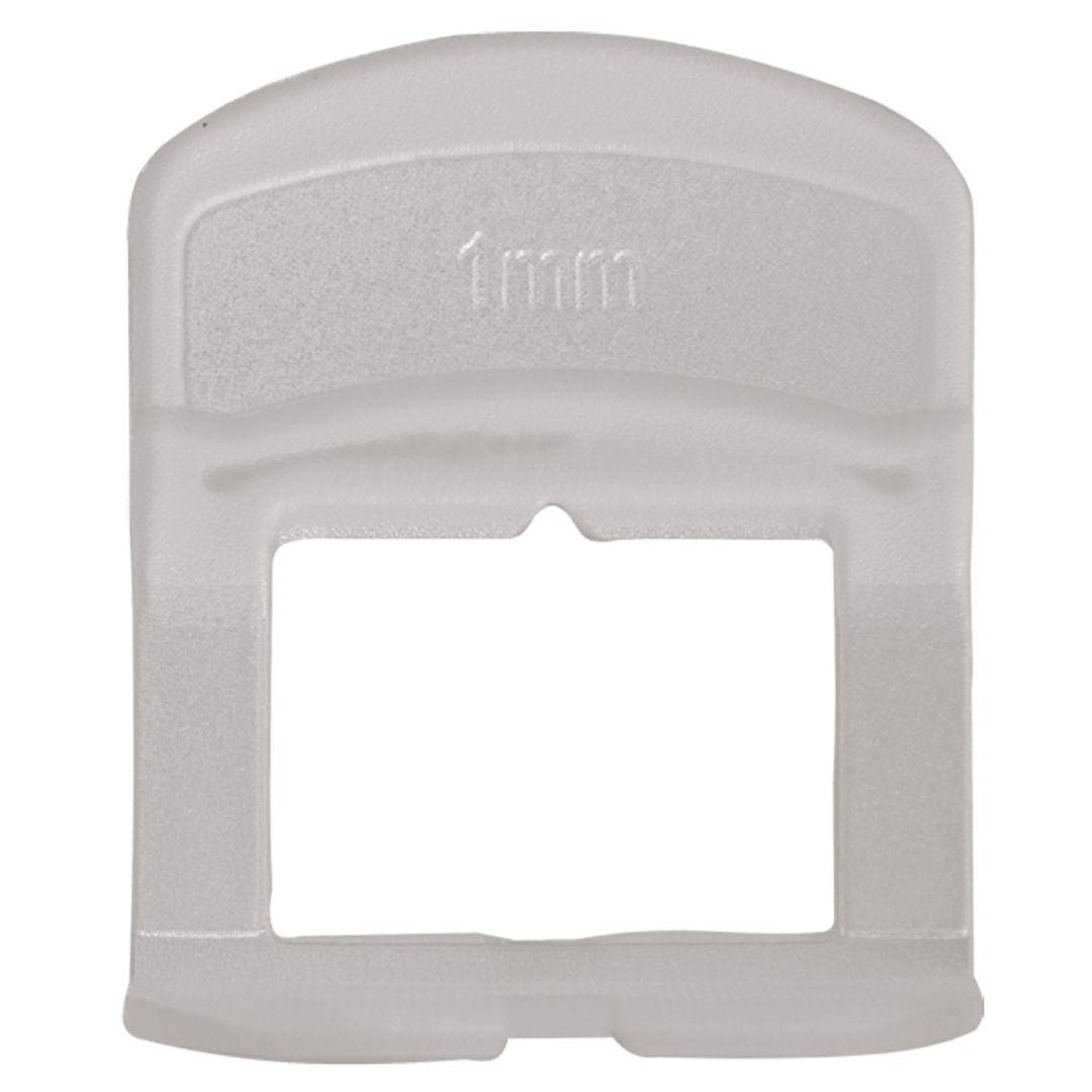Karl Dahm Zuglaschen für 1 mm Fugen bei einer Fliesenstärke von 0-12 mm, 100 Stück – Geeignet für Fl