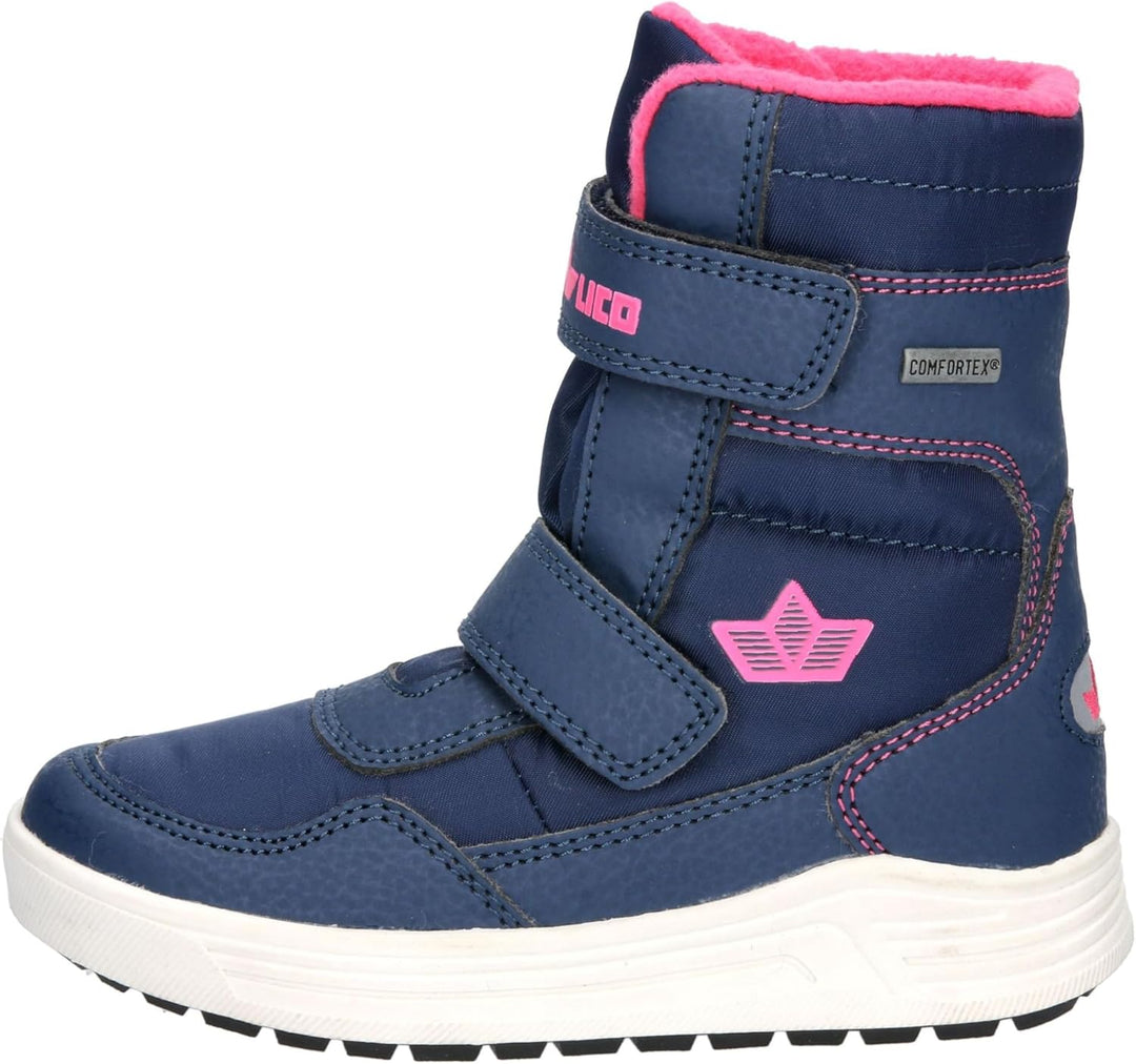Lico Unisex Kinder Namsos VSchneestiefel 28 EU Marine Pink, 28 EU Marine Pink