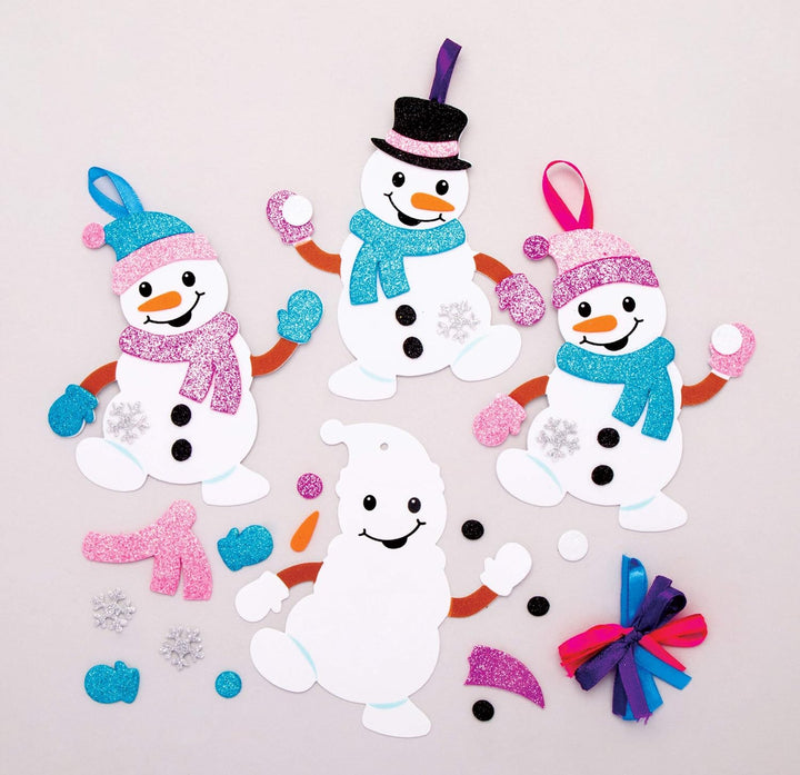 Baker Ross Weihnachtskranz-Set AX504, 8 Stück, ideal für weihnachtliche Kunst- und Bastelprojekte, A